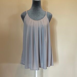 Zenana Outfitters Silver Relaxed Pleated Camisole